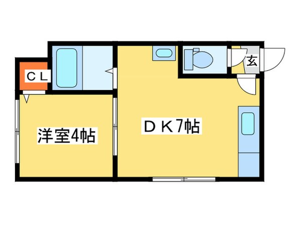 エア フォルグ北大Ⅰの物件間取画像